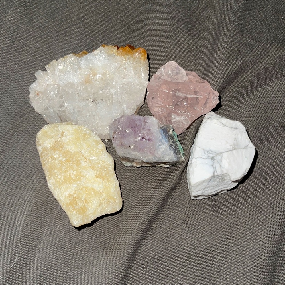 Raw crystals